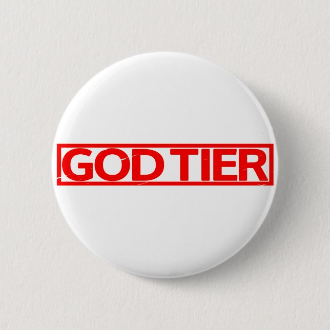 God Tier Stamp 2 Inch Round Button (Front)