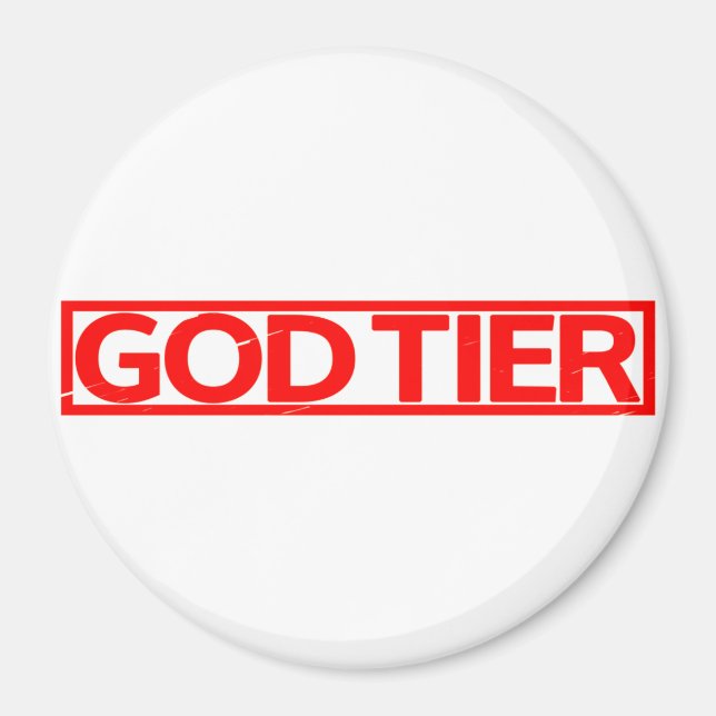God Tier Stamp Magnet (Front)