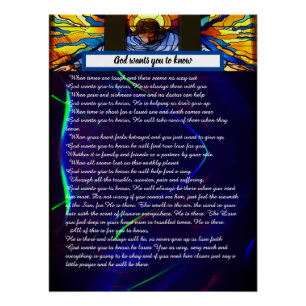 God wants you to know poster