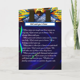 God wants you to know thank you card
