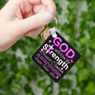 GOD Will Give Me Strength Keychain