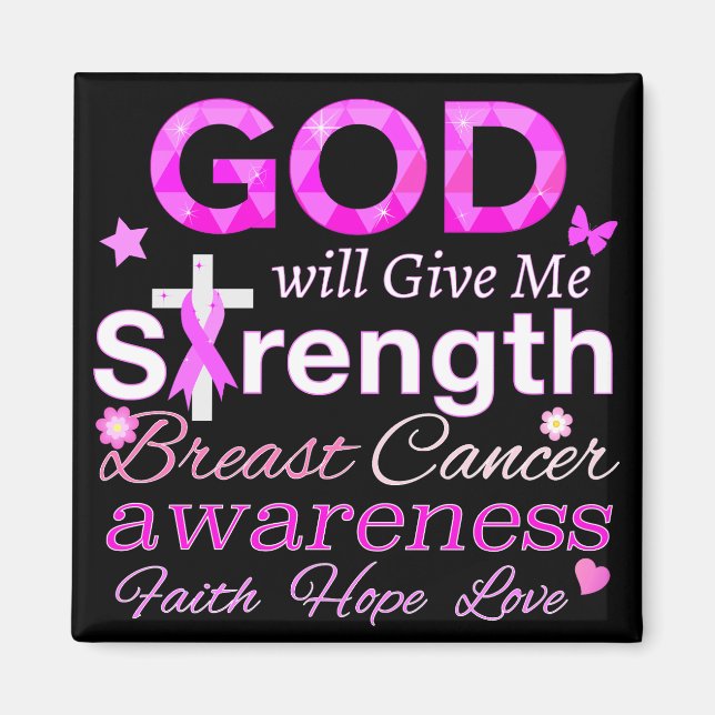 GOD Will Give Me Strength Magnet (Front)