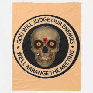 GOD WILL JUDGE OUR ENEMIES FLEECE BLANKET