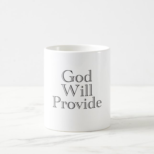 God Will Provide Coffee Mug (Center)