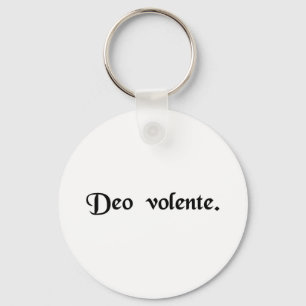 God willing keychain