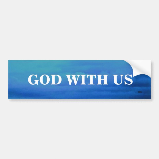 GOD WITH US BUMPER STICKER (Front)
