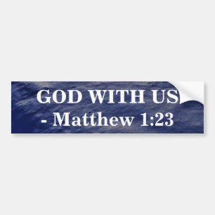 GOD WITH US BUMPER STICKER