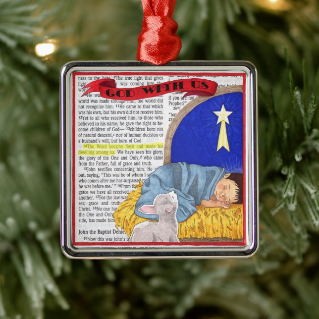 God With Us Christmas Ornament (Tree)