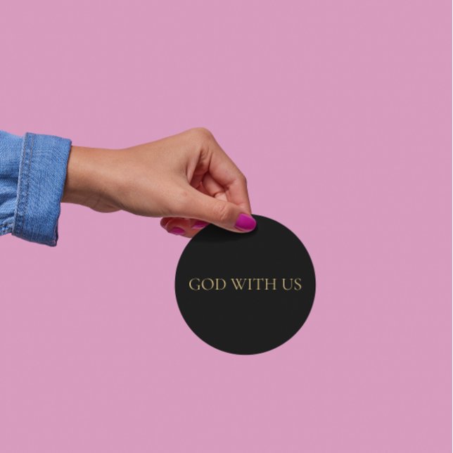GOD WITH US – Christmas Sticker (Créateur téléchargé)