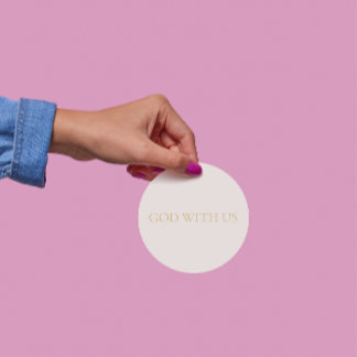 God With Us Sticker #2