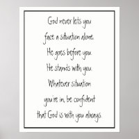 God With You Always Never Alone Inspirational