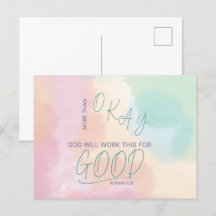God Works All Things for Good Postcard
