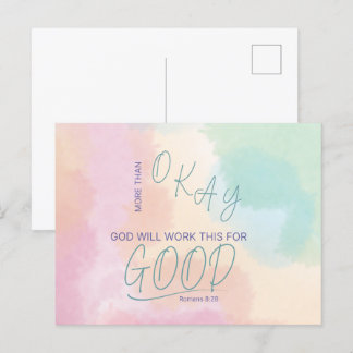 God Works All Things for Good Postcard