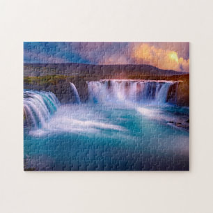 Goðafoss  Waterfall Iceland Jigsaw Puzzle