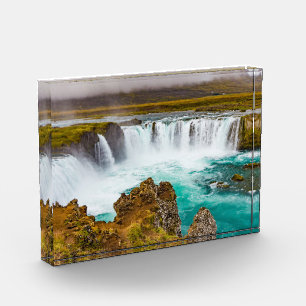 Godafoss waterfall, Iceland Photo Block
