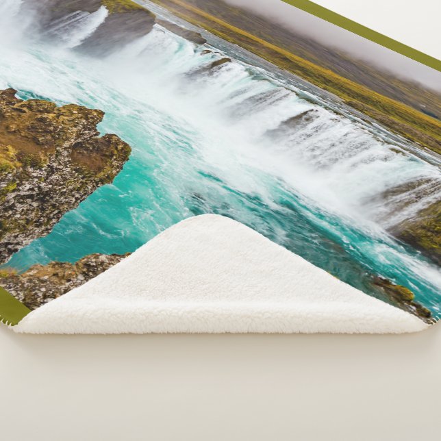 Godafoss waterfall, Iceland Sherpa Blanket (3/4)