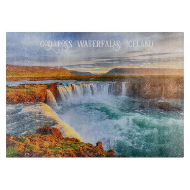 Godafoss Waterfalls, Iceland Cutting Board (Front)
