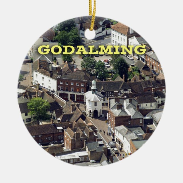 Godalming Surrey England Ceramic Ornament (Front)
