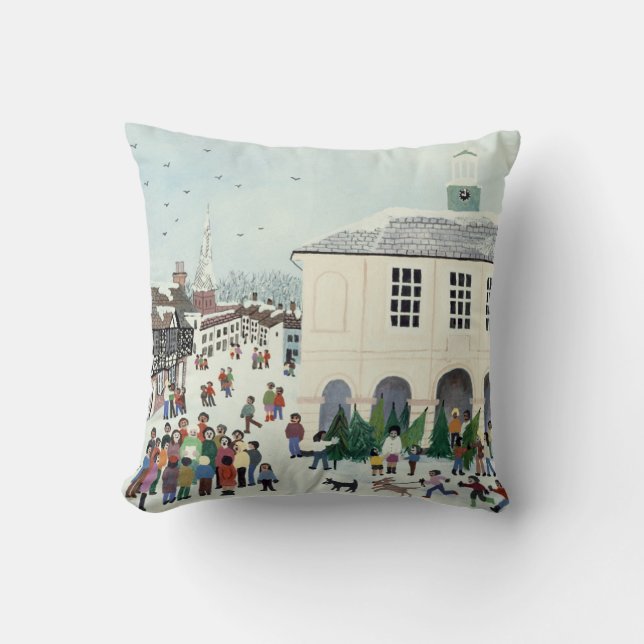 Godalming Surrey Throw Pillow (Front)