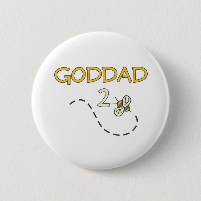 Goddad 2 Bee 2 Inch Round Button (Front)