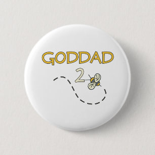 Goddad 2 Bee Inch Round Button