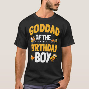 Goddad Of The Birthday Boy Construction Worker Bda T-Shirt