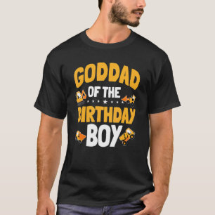 Goddad Of The Birthday Boy Construction Worker Bda T-Shirt