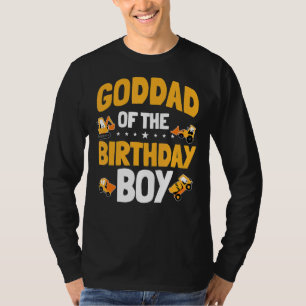 Goddad Of The Birthday Boy Construction Worker Bda T-Shirt