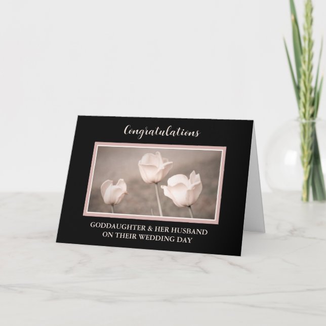 Goddaughter and Her Husband Congratulations Card (Front)