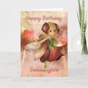 Goddaughter Birthday Card With Strawberry & Cream