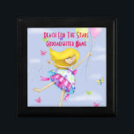 Goddaughter Gift Girly Motivational Personalized Gift Box<br><div class="desc">Edit your Godchild's name and a personalized greeting as desired to make this Goddaughter or Godson gift a very special keepsake gift. God parents (Godmother or Godfather) will find a wide selection of Godchild gifts here for all occasions, some religious, other seasonal and personal such as Baptism, 1st Communion, Conformation,...</div>
