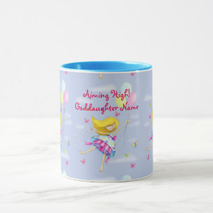 Goddaughter Gift Girly Motivational Personalized Mug