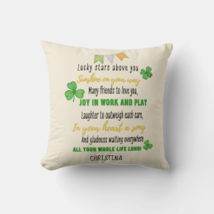 Goddaughter Gift Motivational Encouragement NAMED Throw Pillow