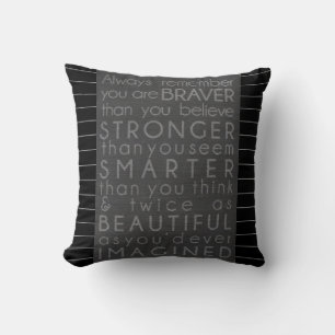 Goddaughter Gift Motivational Encouragement NAMED Throw Pillow