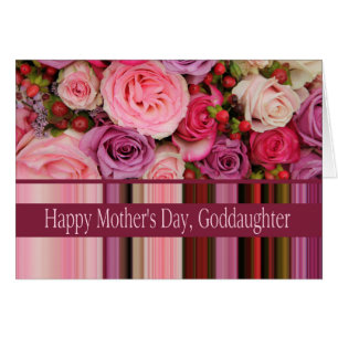 Goddaughter Happy Mother's Day rose card