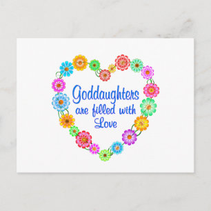 Goddaughter Love Postcard