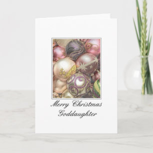 Goddaughter Merry Christmas card