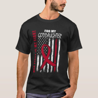 Goddaughter Multiple Myeloma Awareness American Fl T-Shirt