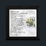 Goddaughter Poem Keepsake Box - Wedding Design<br><div class="desc">A great gift for a special goddaughter on her wedding day.</div>