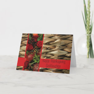 Goddaughter  Thanksgiving Card