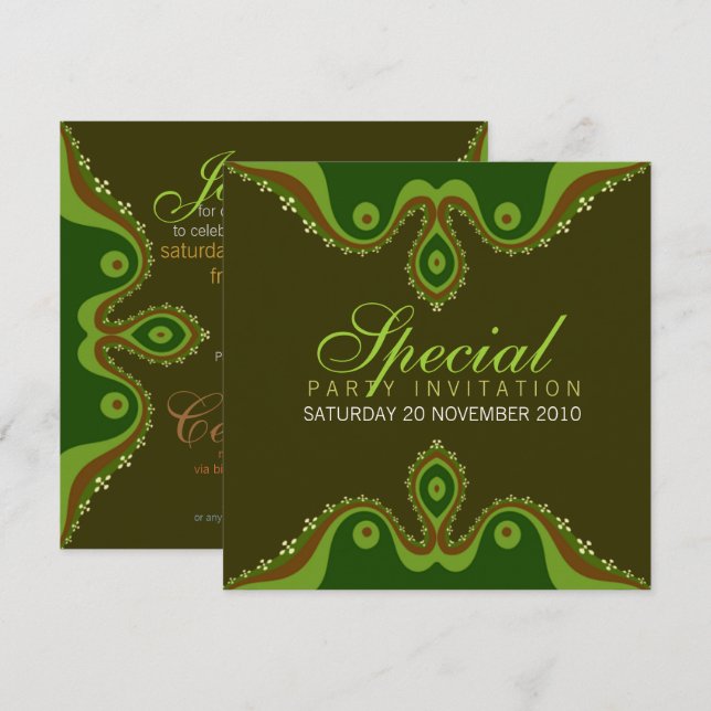 Goddesian Earth Special Invitations (Front/Back)
