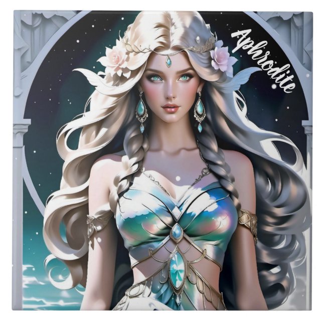 Goddess Aphrodite Altar Inspiration Dedication Tile (Front)