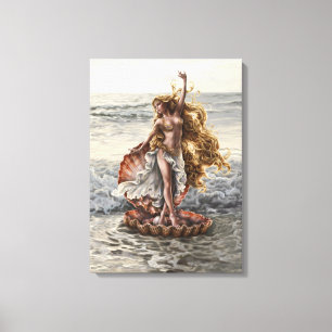 Goddess Aphrodite Stretched Canvas Print