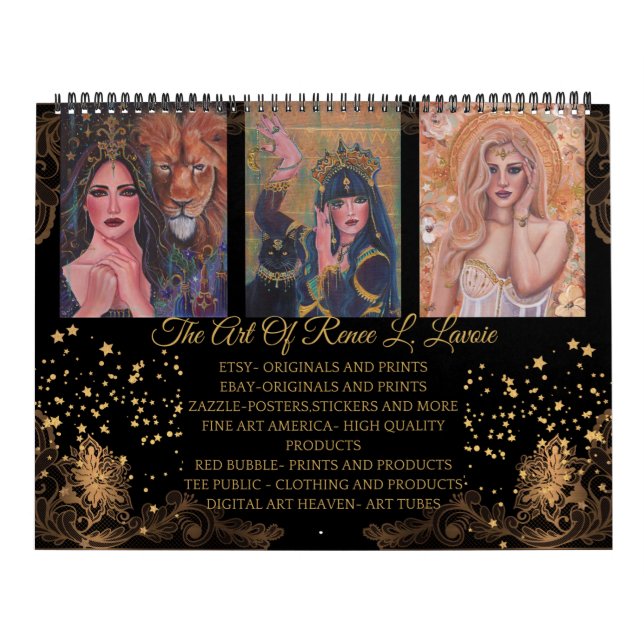 Goddess artwork by Renee L. Lavoie Calendar (Cover)