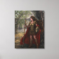 Goddess Athena Stretched Canvas Print
