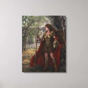 Goddess Athena Stretched Canvas Print