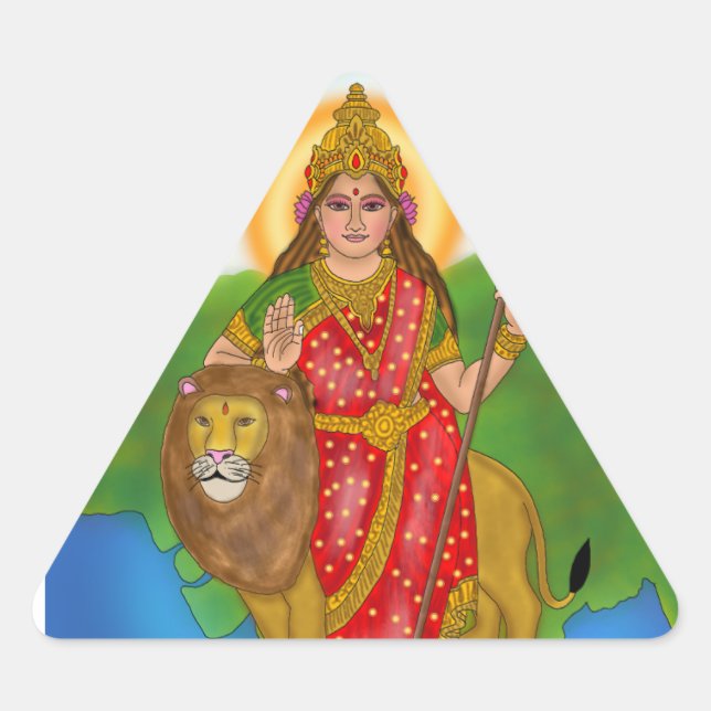 Goddess Bharat Mata Stickers (Front)