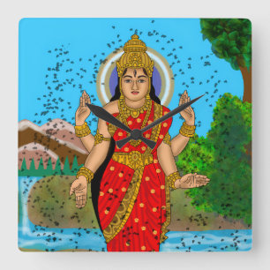 Goddess Bhramari Wall Clock