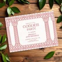 Goddess Birthday Party with Pink Temple