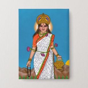 Goddess Brahmacharini Button